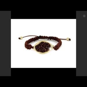 Chocolate brown glitter sparkle bracelet.